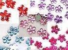 100 Flower Jewel Rhinestone 6mm Craft/Bling/Pink/Red/Blue/Purple E58 