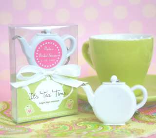 Its Tea Time! Teapot Tape Measure Wedding Shower Favor  