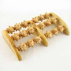  6 Roller Wooden Foot Massager: Health & Personal Care