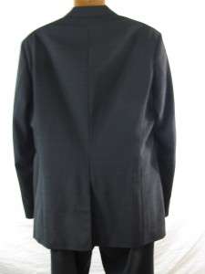 Hugo Boss Mens Plaid Virgin Wool 2 Button Suit Size 44L Retail $795 