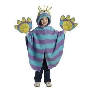 ALEX Kids Blue and Purple Stripe Confused Carl Monster Poncho Throw 