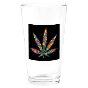  Pint Drinking Glass Marijuana Flowers 60s: Everything Else