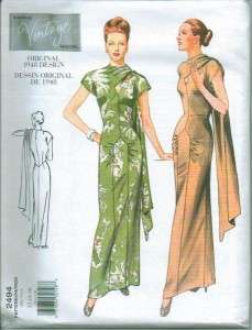 Vogue Vintage Model Original Design Sewing Pattern OOP  