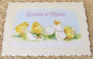 Carol Wilson Easter Is Here Greeting Card Chicks Hatching CG1541 