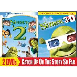 Shrek 2/ Shrek 3D Party in the Swamp DVD 2 Pack (DVD)  