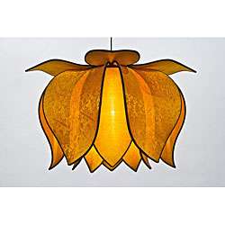Blooming Lotus Gold Silk Hanging Lamp (Vietnam)  