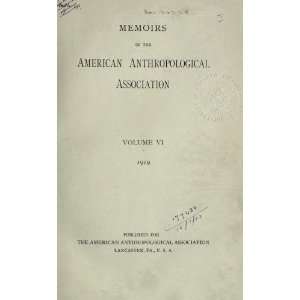  Memoirs American Anthropological Association Books