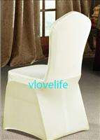 New Ivory Spandex Lycra Chair Cover For Wedding Party  