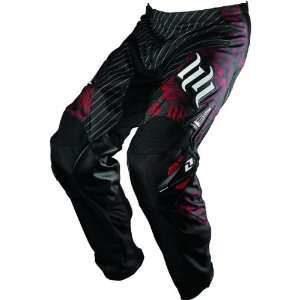   Carbon Off Road Motorcycle Pants   Black/Red / Size 38: Automotive
