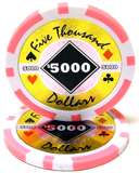 100 25 Cents Black Diamond Poker Chips 14 Table Grams  