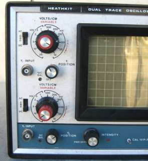 Heathkit 10 4550 Dual Trace Oscilloscope  