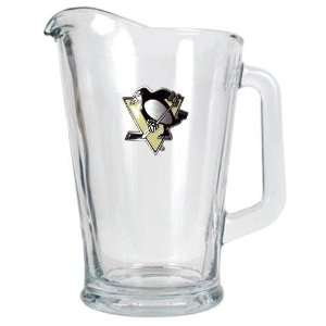 Pittsburgh Penguins NHL 60oz Glass Pitcher   Primary Logo 