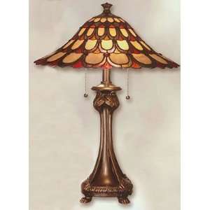  Peacock Antique Tiffany Table Lamp: Home Improvement