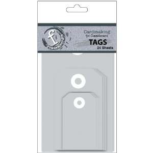  Fundamentals Tags 24/Pkg Silver Arts, Crafts & Sewing