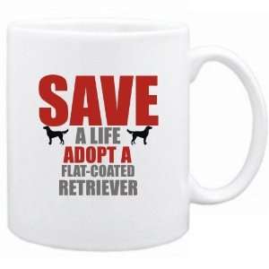  New  Save A Life , Adopt A Flat Coated Retriever  Mug 