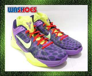 2011 Nike Zoom Kobe VII 7 Supreme X Christmas Purple Green Volt US 8 