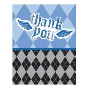  1st Birthday Party Boy First Rebel Thank You Notes (8ct 