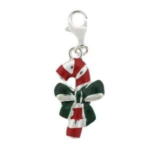 Collection 925 Sterling Silver Enameled Story Charm Dangle   Christmas 
