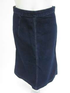 VIVIENNE WESTWOOD Dark Blue Cotton Jean Skirt Sz 8  