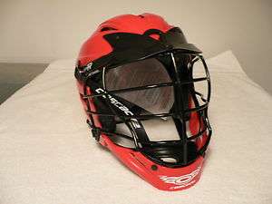 Cascade CPX R lacrosse helmet  black/red/red  one size fits most  NEW 