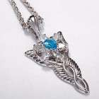 Nice LORD OF THE RINGS Arwen Evenstar CZ Necklace Pendant With Chain