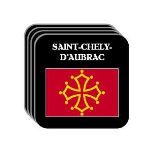 Midi Pyrenees   SAINT CHELY DAUBRAC Set of 4 Mini Mousepad Coasters