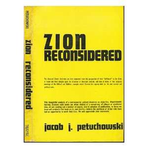  Zion reconsidered, Jakob Josef Petuchowski Books