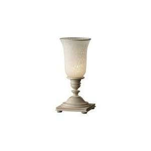   9953BPW Zoe 1 Light Table Torchiere in Bedpost White,