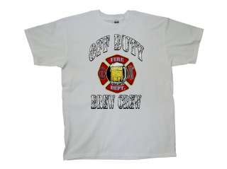 Firefighter T Shirt Off Duty Brew Crew Fire Fighter  