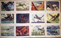 12 Old 1940s EARLY EPICS American WWII Pilots PRINTS  