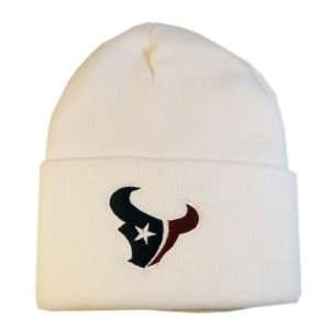  NFL Cuff Beanie Houston Texans   White: Sports & Outdoors