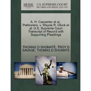   Record with Supporting Pleadings (9781270461760): THOMAS D SHUMATE