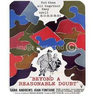  Beyond a Reasonable Doubt Vintage Movie MOUSE PAD Office 