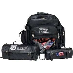  Best Quality 3Pc Buffalo Motorcycle Bag By Diamond Plate&trade 