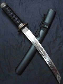 19.7 Black Hand Forged Ninja Japanese Sword Tanto  