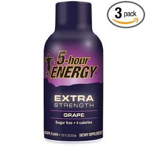  5 Hour Energy Extra Strength Grape, 36 Bottles Health 