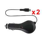 Pack of Retractable Car Charger for Samsung Galaxy Nexus, Nexus S 