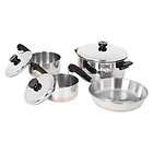 piece Revere Ware Stainless Bottom Cookware Set New in Box Vintage 
