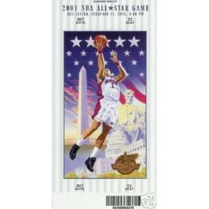    2001 NBA All Star Game Unused Ticket Iverson MVP Toys & Games