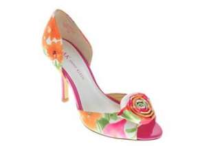   NEW KALEI Womens DOrsay High Heels Pink Designer Medium 7.5  