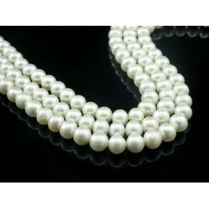  A Lustrous Natural Full Round Pearls String / Strand of 