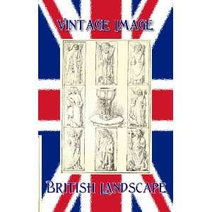  6 x 4 (15cm x 10cm) Art Greetings Card British Landscape Font 