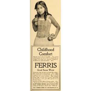  1900 Ad Ferris Waist Child Beauty Fashion Brothers Girl 