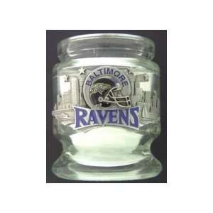 Baltimore Ravens Glass Candle