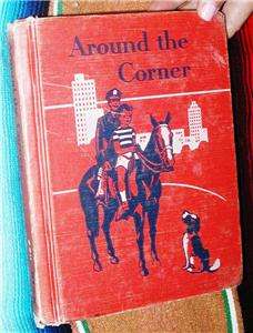 1950s Vintage Primer School Book Around The Corner 1st  