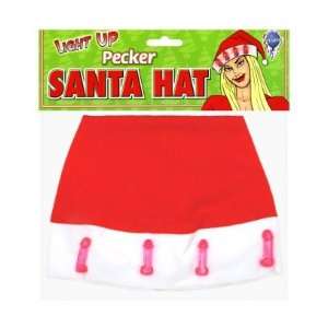  Light up pecker santa hat