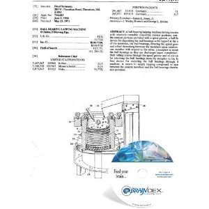   NEW Patent CD for BALL BEARING LAPPING MACHINE: Everything Else