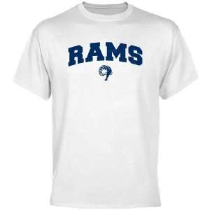  NCAA Rhode Island Rams White Logo Arch T shirt  Sports 