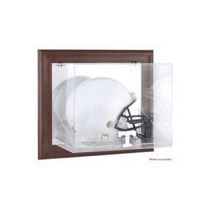   Brown Framed Wall Mounted Logo Helmet Case: Sports & Outdoors