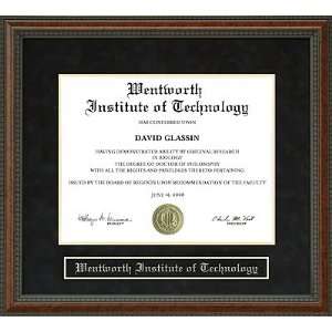  Wentworth Institute of Technology Diploma Frame Sports 